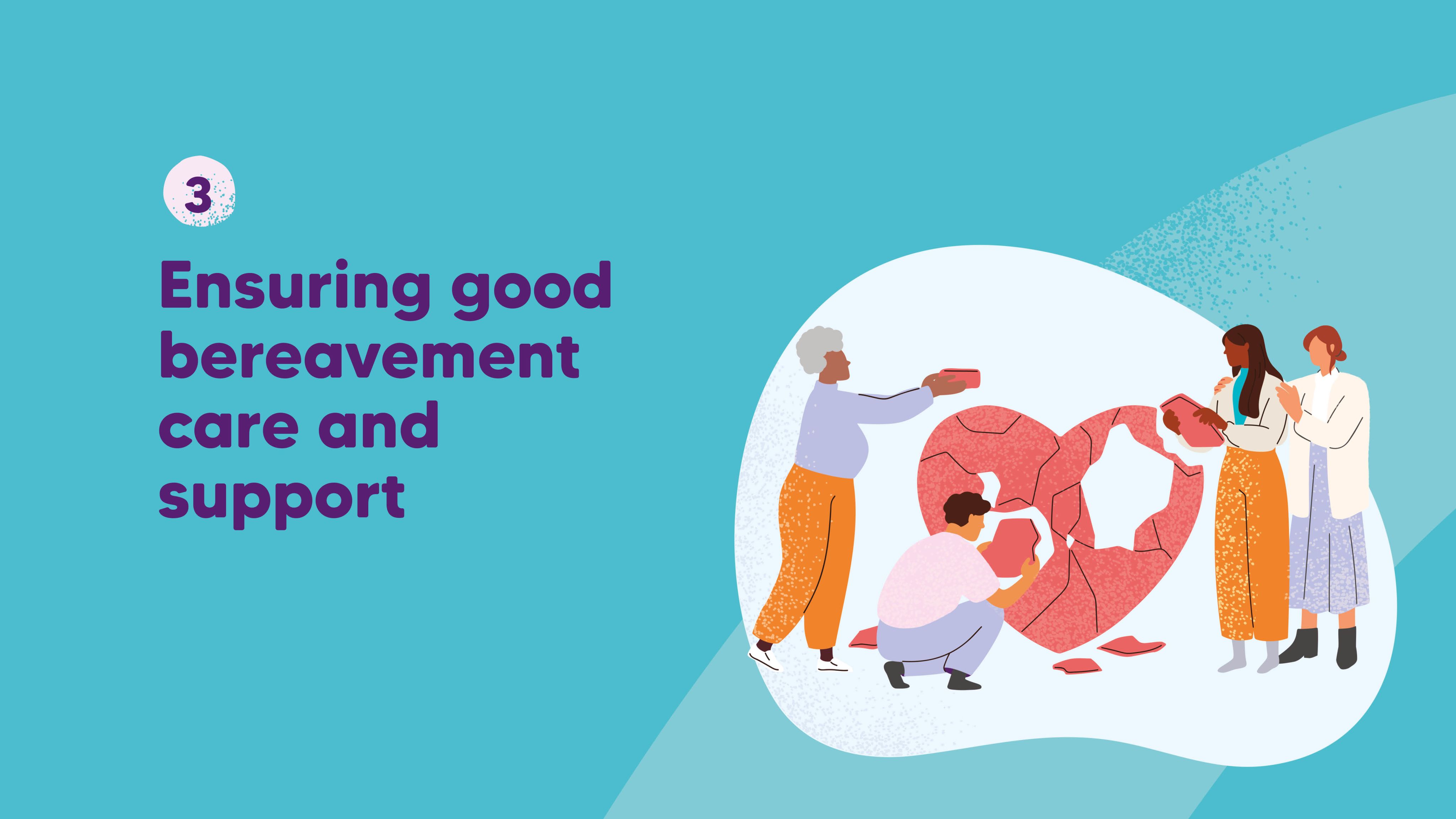3.  Ensuring good bereavement care and support