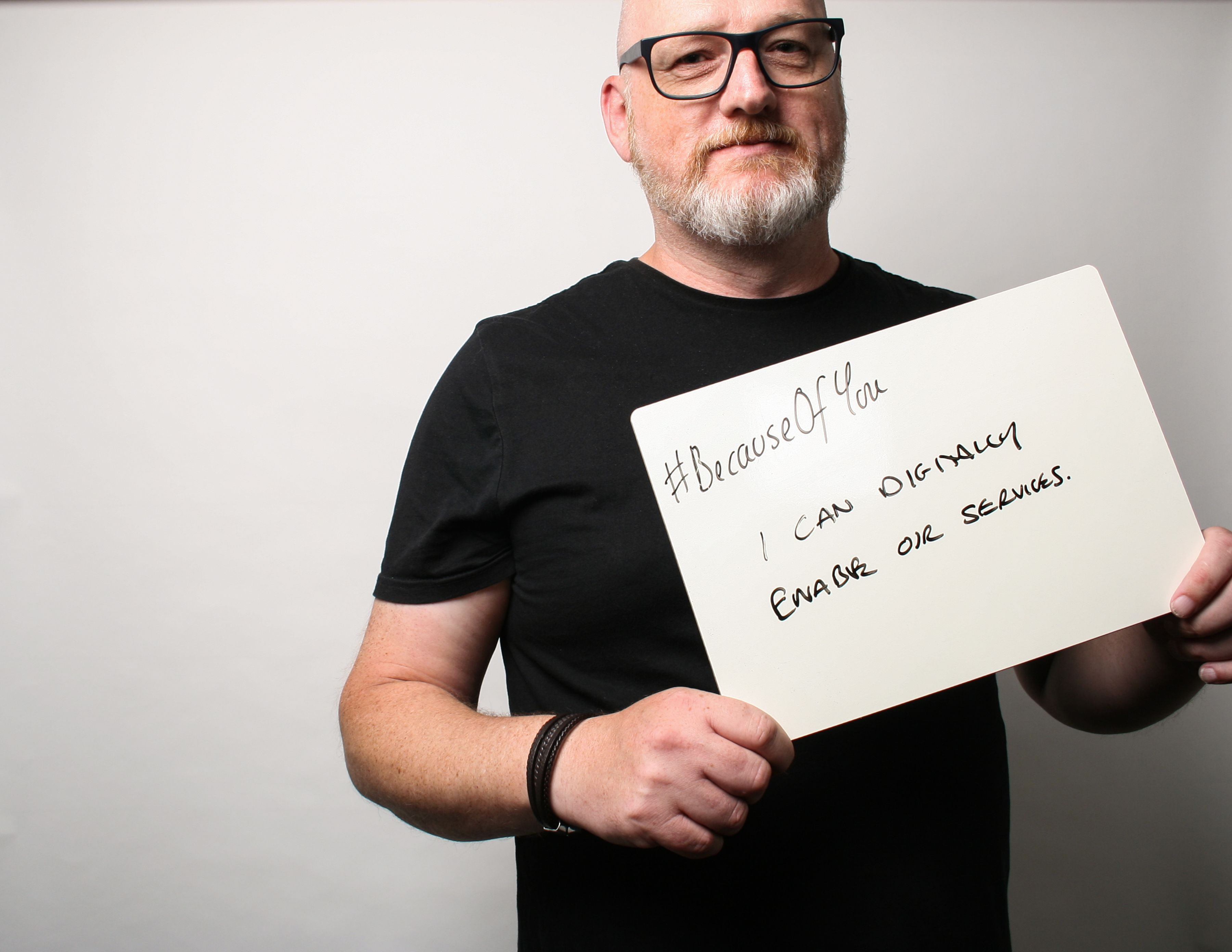 #BecauseOfYou I can digitally enable our services.