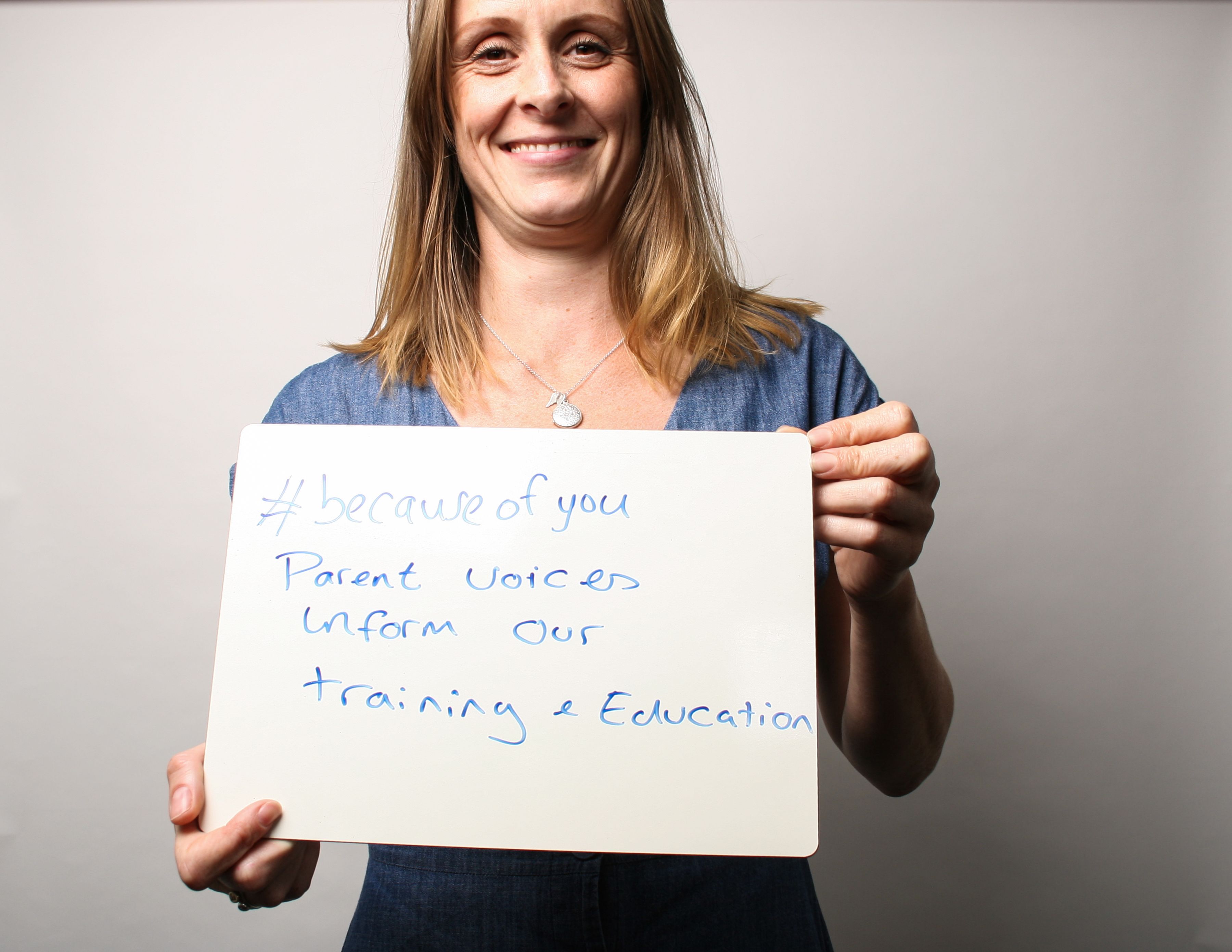 #BecauseOfYou parent voices inform our training and education