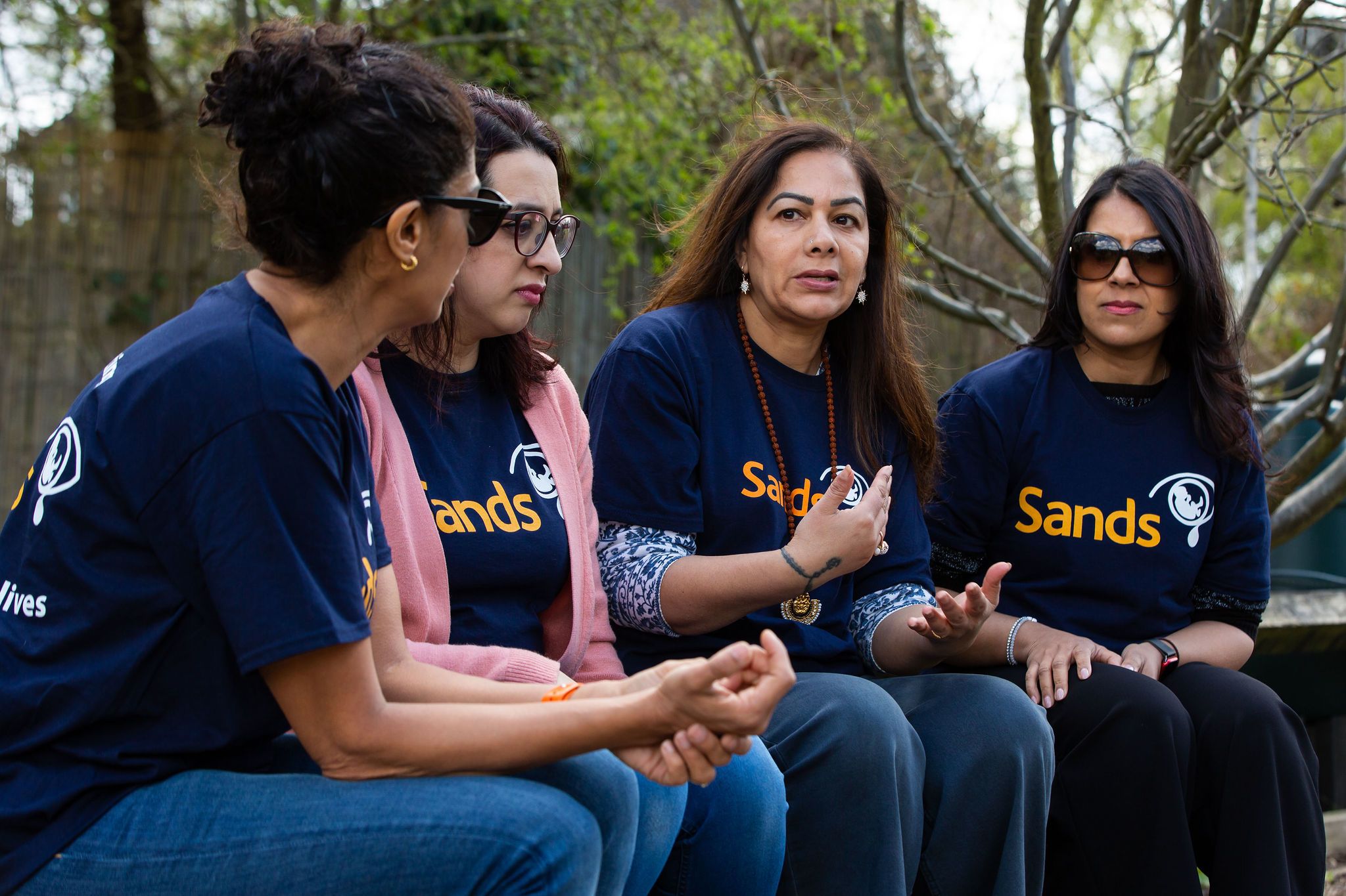 Group of South Asian mothers having a discussion
