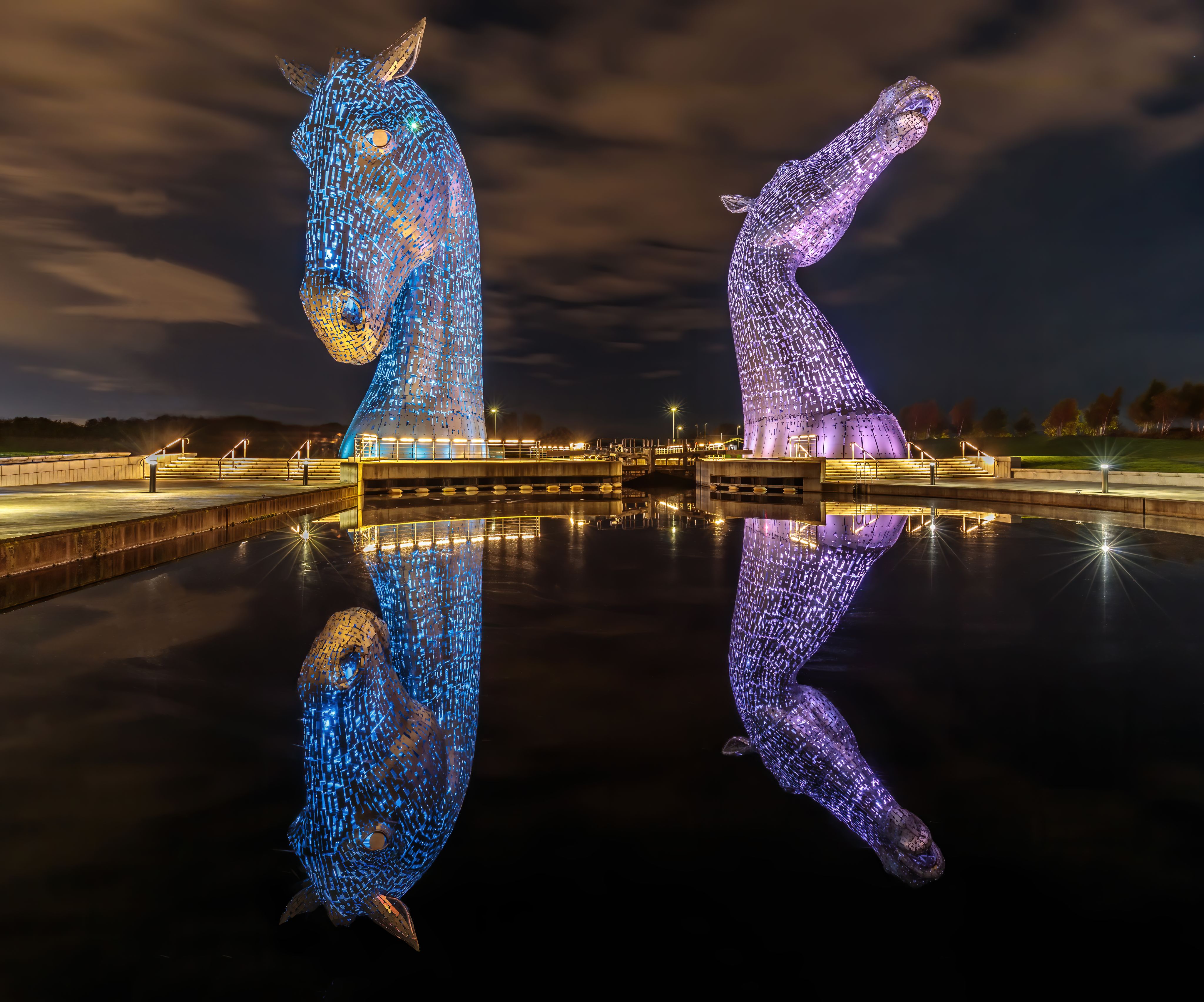 Kelpies lit up Pink & Blue during Baby Loss Awareness Week.
